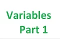 2 1 Variables Part 1