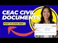 How to Upload Civil Documents on CEAC NVC Stage Step-by-Step Guide 2025
