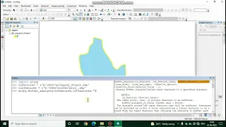 How to Use Buffer Analysis in Python in ArcGIS Arc Python Tamil Tamil ArcGIS University