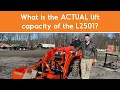 What is the ACTUAL lift capacity of the L2501