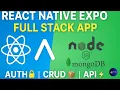 React Native Full Stack App Node js MongoDB Tutorial