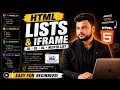 HTML Lists Tutorial OL UL DL Nested List Iframe in