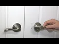 Reinstalling Closet Door Pulls - Inactive Levers