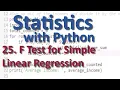 Linear Regression F Test Stats with Python 25