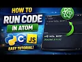 How to run python code in Atom