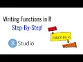 How to write Functions in R