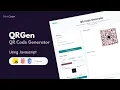 Build a QR Code Generator App Using HTML CSS JavaScript