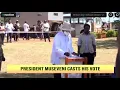 Lagu LIVE:  President Museveni casts his vote