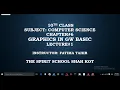 lecture class 10 Chapter 5 Intro to Graphics in GW BASIC