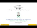 JavaScript Array Object Object Methods Loops CSE 4635 Lecture 14