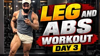 Day 3 Legs and abs workout #youtube #youtubevideo #workout #gym 
