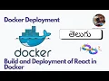 Day-2 Build and Deploy Series How to Deploy React Application in Docker Sagar Kakkala s World