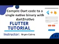 Compile Dart Code to a Single Native Binary with Dart to Native Flutter Development Using Dart