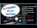 Java Returning Value Method Even Numbers