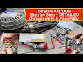 Step by Step Dyson DC65 Repair Detailed disassembly and assembly How to replace internal hose