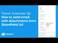 Sending email with attachments from SharePoint list - Power Automate recipe