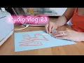 Studio Vlog 23 - Making Cake Toppers Confetti Packing Etsy Orders Jtru Designs