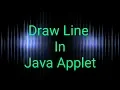 Straight Line Drawing Using Java Applet