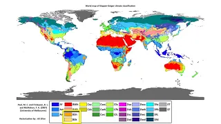 Koppen Climate Map - Arid