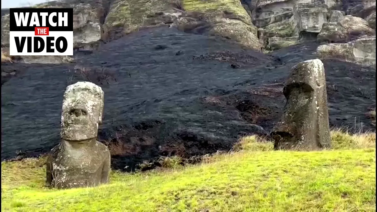 Iconic Easter Island statues damaged in wildfire