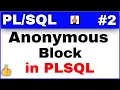 Tutorial Anonymous Block in PLSQL