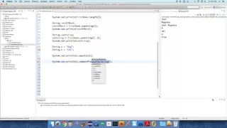String compareTo