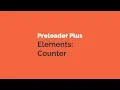 Preloader Plus elements counter