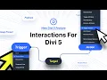Interactions For Divi 5 Pop-Ups Toggles Mouse Effects More