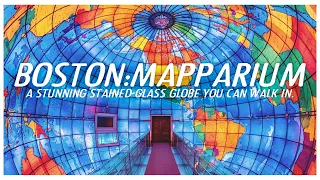 Boston Mapparium A stunning stained glass globe you can yodel in
