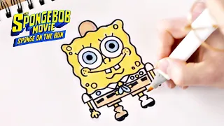 the spongebob movie sponge on the run drawing lesson paramount movies
