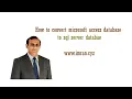 Convert Microsoft access database to MS SQL server database