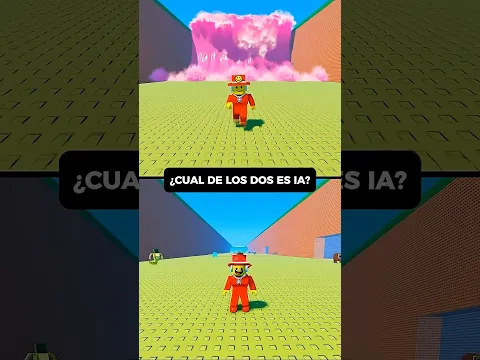 🤣 ADIVINA CUÁL DE LOS 2 ES IA? #roblox