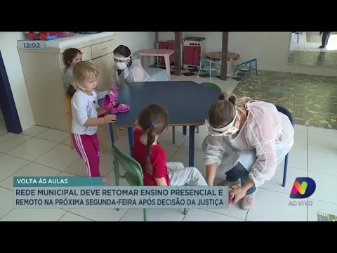 Rede municipal deve retomar o ensino na próxima segunda-feira após decisão da justiça