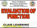 Evaluating Functions General Mathematics