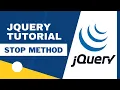jQuery Stop Method jQuery Tutorial For Beginners
