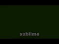 sublime "garden grove"