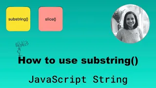How substring method works on a JavaScript String