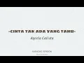 Lagu Cinta Tak Ada Yang Tahu - Aqeela Calista (Karaoke Version)