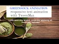 GreenSock Animation responsive text animation with TweenMax HTML and CSS and Javascript
