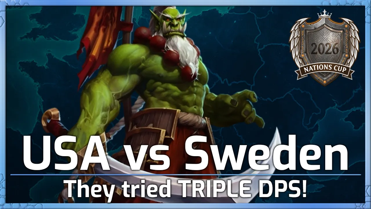 USA vs Sweden! They went TRIPLE DPS! - Nations Cup - Heroes of the Storm