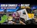Dublin to Belfast train journey on Enterprise train in First Class