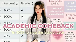 Make your biggest academic COMEBACK this year unique study tips