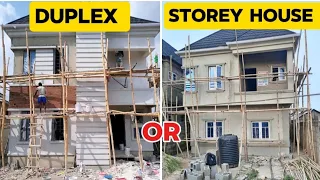Quantity of Materials, Price of Materials for Building Storey Building Vs Duplex House in Nigeria
