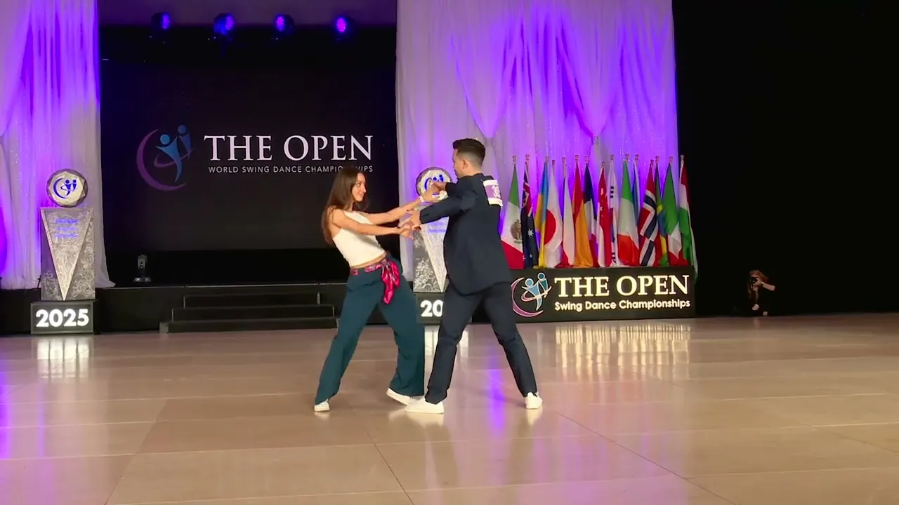 Jeff Wingo and Florencia Diaz - 3rd Place Jack & Jill Swing - All Star - The Open 2025