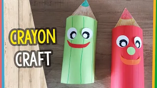 Crayon Craft - great for classroom activity or back to school theme