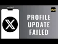 HOW TO FIX TWITTER PROFILE UPDATE FAILED