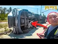 Download Lagu Speeding Driver Flips Container; Has NO IDEA What's Inside