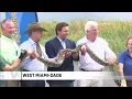DeSantis holds python to encourage people to participate in July challenge