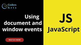 15 Document And Window Events JavaScript Tutorial for Beginners Web Development Lecture 15