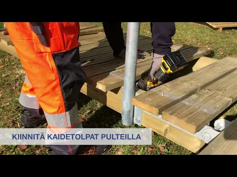 Kaiteen kiinnittäminen